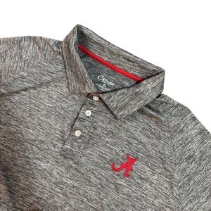 Chiliwear Alabama Crimson Tide Polo Shirt Mens XL Grey Space Dye Performance A